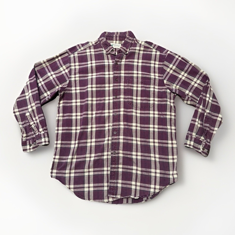 Vintage Northwest Territory Men's Flannel 90's Grunge Plaid Shirt XL Tall Worker